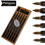 Platignum Özel Seri Ahşap Kutusunda Profesyonel Hat Dolma Kalemi Seti