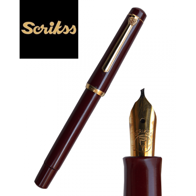 Scrikss Bordo Pompalı 1.mm Dolma Kalem